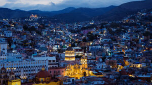 “Guanajuato’s Blue Hour Charm” by Zheyu Huang